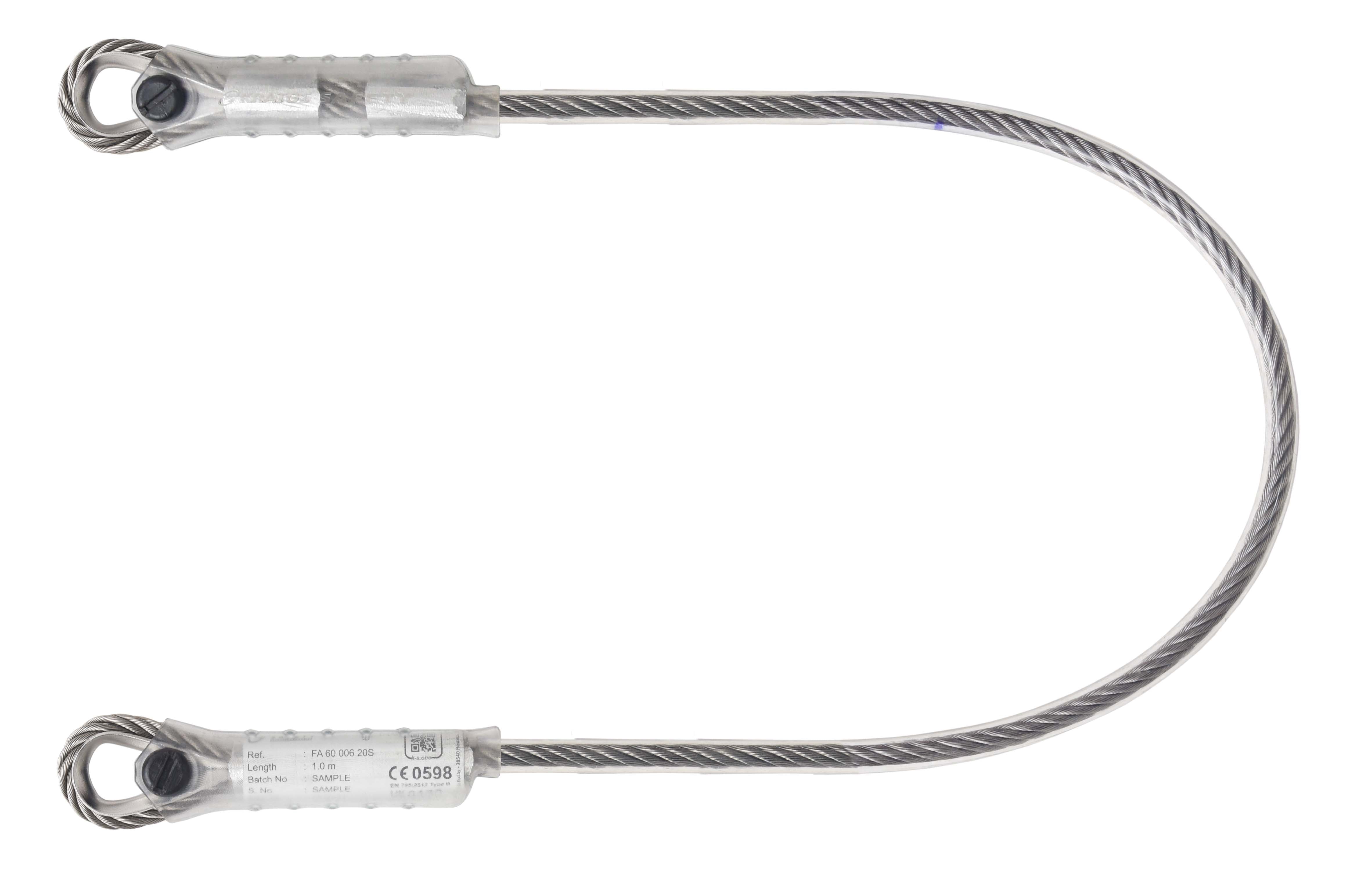 Edelstahl Drahtseil-Verankerungsschlinge 1 m