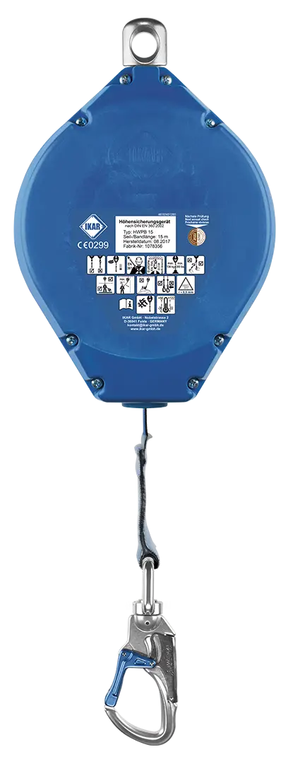 Höhensicherungsgerät mit Gurtband und interner Falldämpfung - HWPB