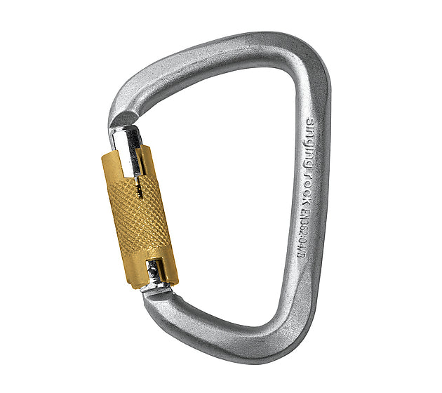 Stahlkarabiner D Steel Connector Trible Lock