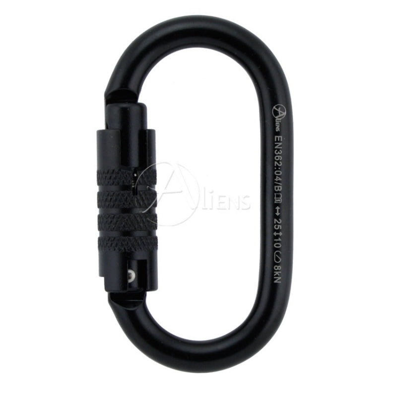 Stahlkarabiner Total Oval Trilock