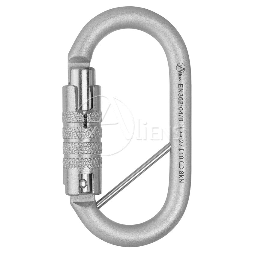 Stahlkarabiner Total Oval Trilock