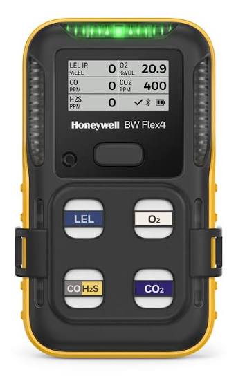 Gasmessgerät BWFlex 4 LEL(UF) O2 H2S CO