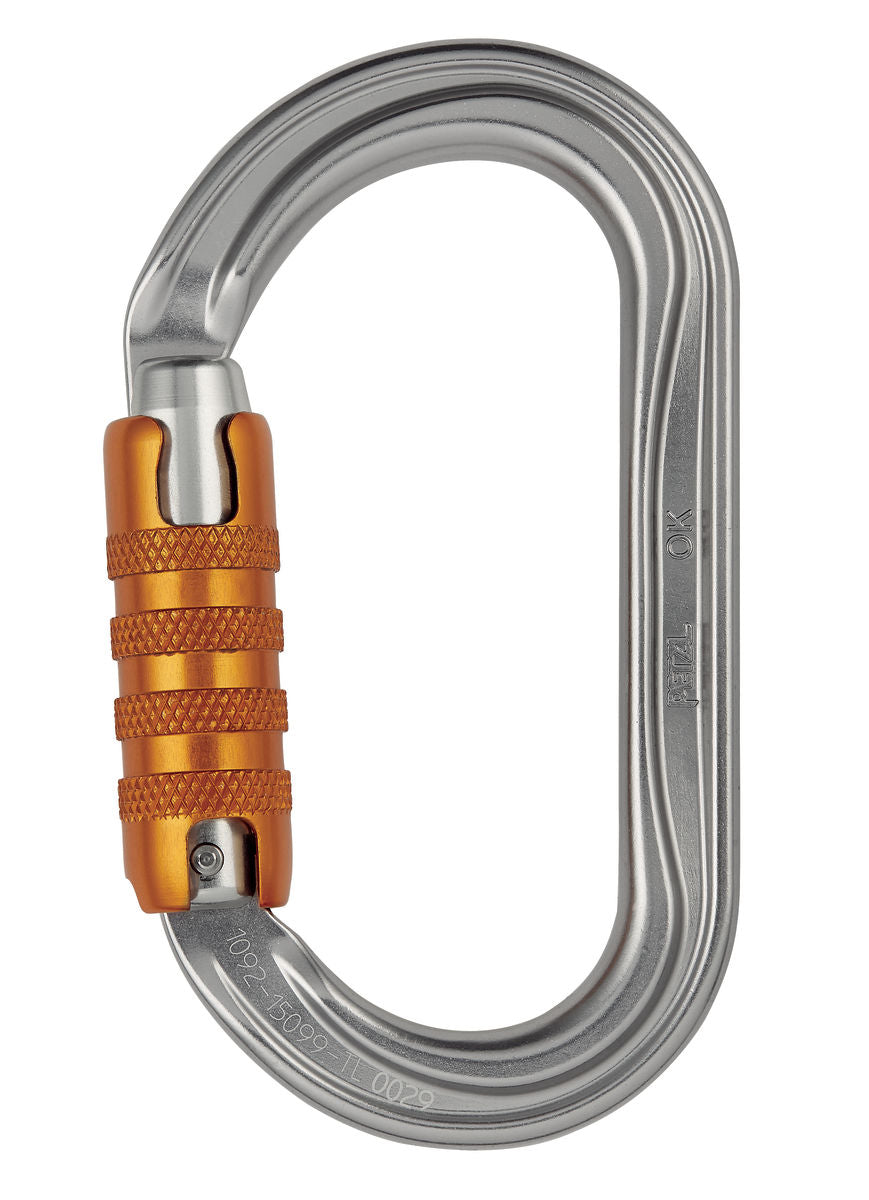 PETZL OK TRIACT-LOCK Aluminium Karabiner