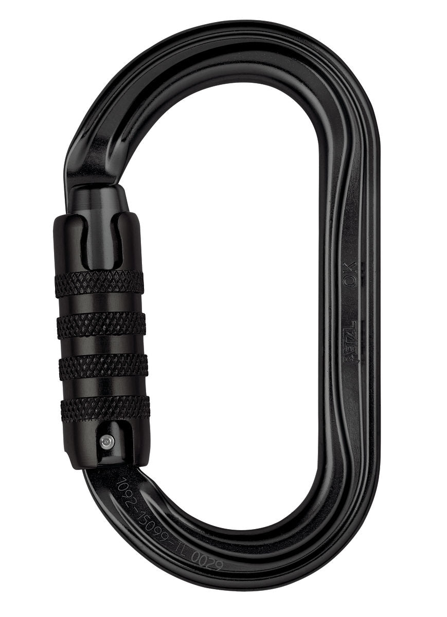 PETZL OK TRIACT-LOCK Aluminium Karabiner