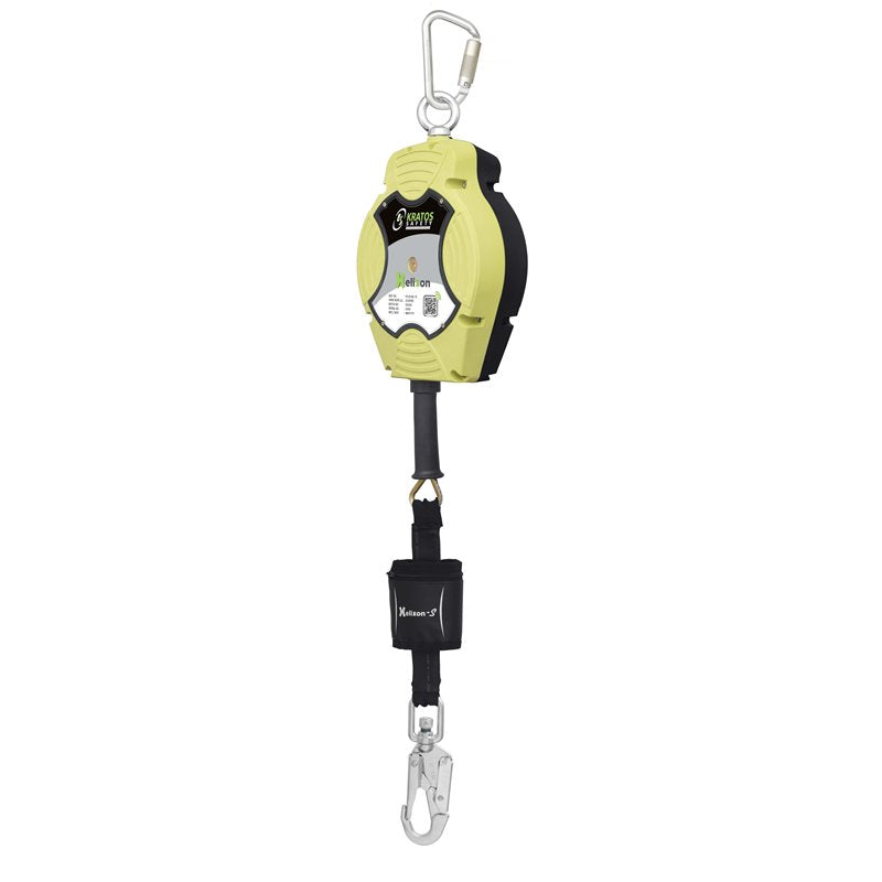 HELIXON-S Stahl Drahtseil, Höhensicherungsgerät mit automatischem Rückzug 15m, Für vertikalen und horizontalen Gebrauch